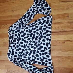 KAREN KANE Boatneck Flare Sleeve Blouse